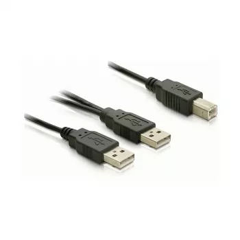 DELOCK kaapeli USB 2.0 B -> USB-A Power + Power/Data