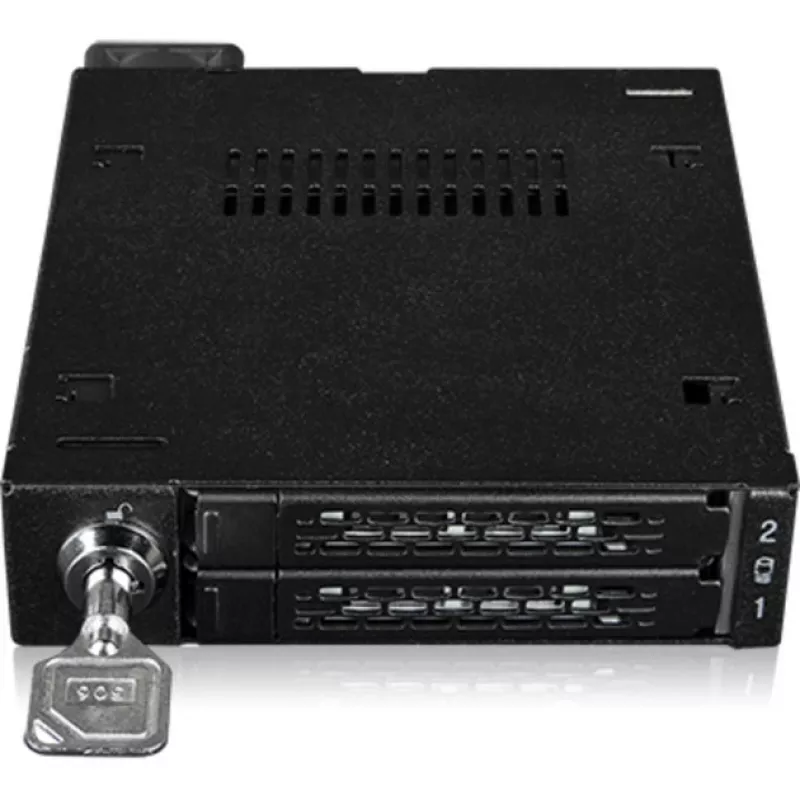 Asemapaikan sovitinrunko icy dock MB092VK-B 2 x 6,3 cm U.2 / U.3 NVMe SSD-asemille 3,5 tuuman asemapaikkaan (musta)