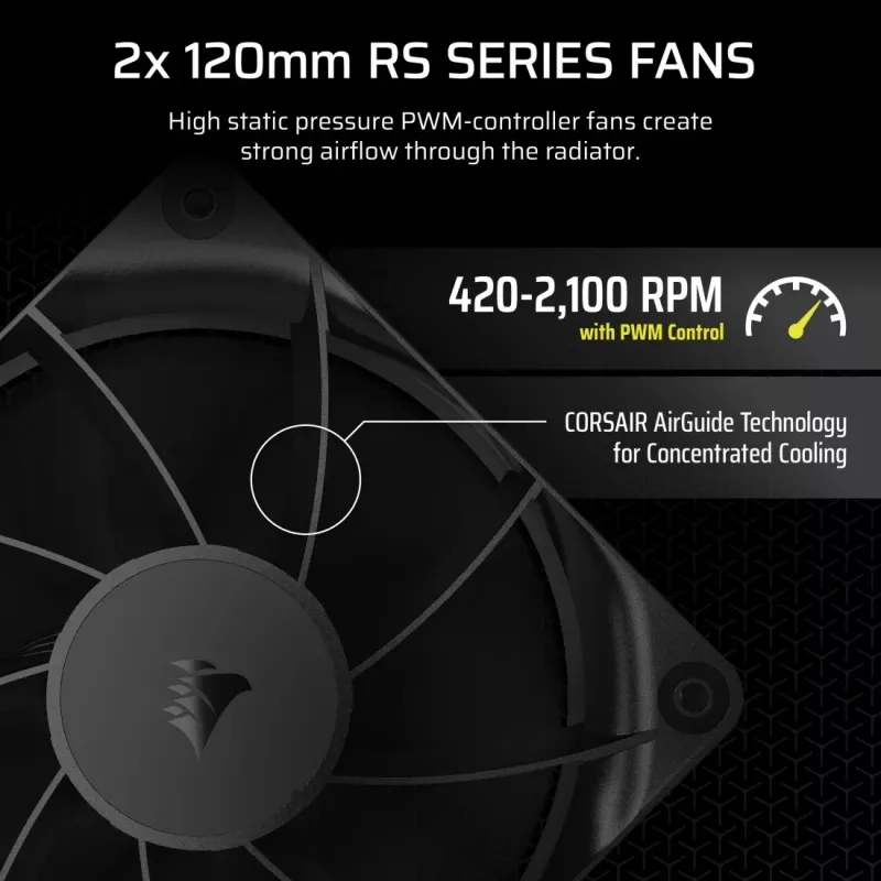 Corsair NAUTILUS 240 RS emolevy All-in-One-nestekühler musta