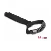 DeLOCK kantohihna tarranauhalla L 560 x B 50 mm musta 2 kpl