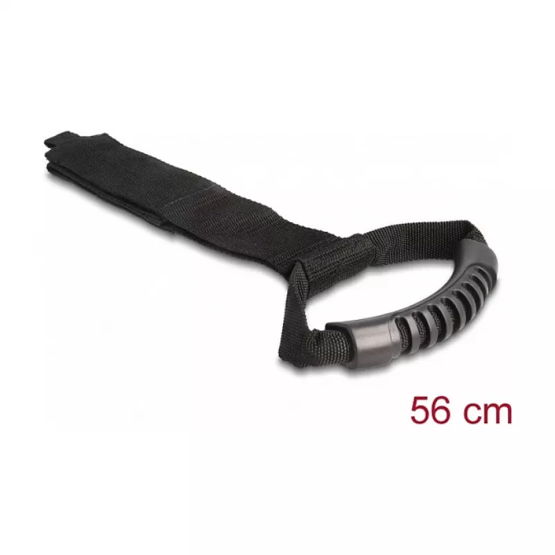 DeLOCK kantohihna tarranauhalla L 560 x B 50 mm musta 2 kpl
