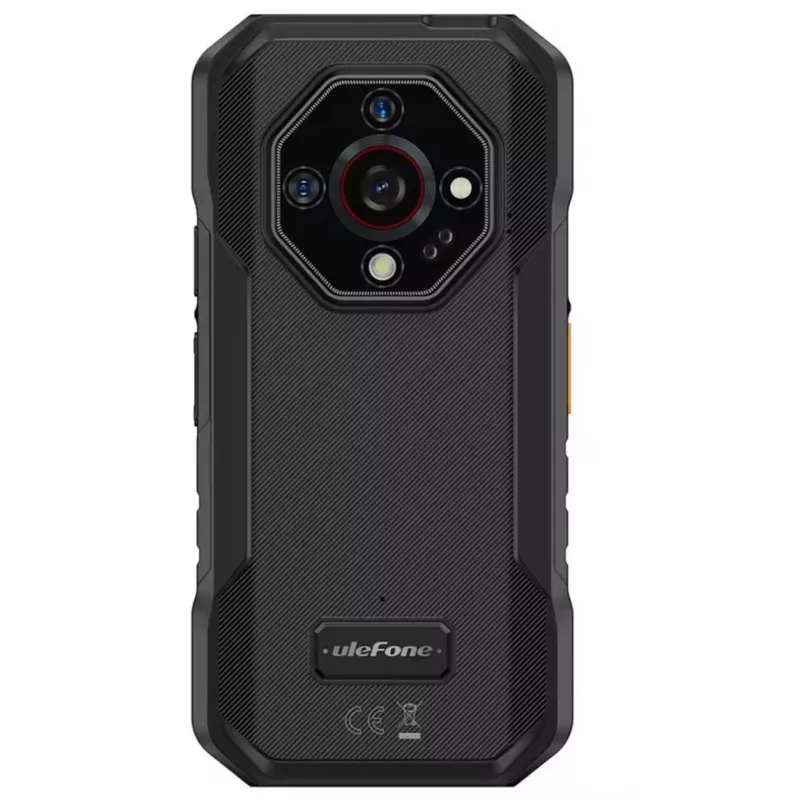 UleFone Armor X32 — 5,65 tuuman (14,3 cm), Android 14, 6 GB RAM, 128 GB, 48 MP kolmoiskamera, 5500 mAh, IP68/IP69K, Dual SIM, musta