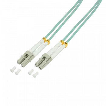Logilink - patch-kaapeli - LC Multi-Mode (M) - LC Multi-Mode (M) - 30 m - kuitu - 50/125 µm - OM3 - halogeeniton - akvamariini (FP3LC30)