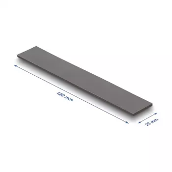 DeLOCK 18478 lämpötyyny 3 W/m·K harmaa 20x120x3 mm
