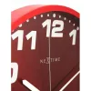 NeXtime kello 3053ro Dash Red, Ø35 cm, seinäkello, punainen/hopea