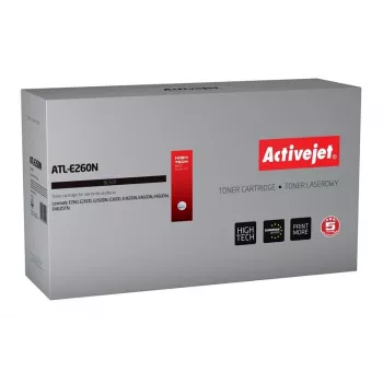 Värikasetti ActiveJet Lexmark E260/E260A11E -muste, musta — 3500 sivua, yhteensopiva, yksittäispakkaus