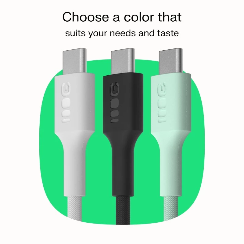Kaapeli USB-C-USB-C PowerStream 100W punottu 1,2m valkoinen