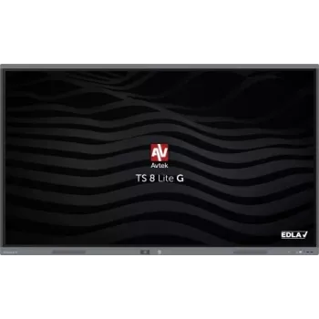 Interaktiivinen 75 tuuman AVTEK TS 8 Lite G 75 kosketusnäyttö LED 4K 3840x2160, 420 cd/m², 50/32 kosketus, Android 14, 40W kaiutin