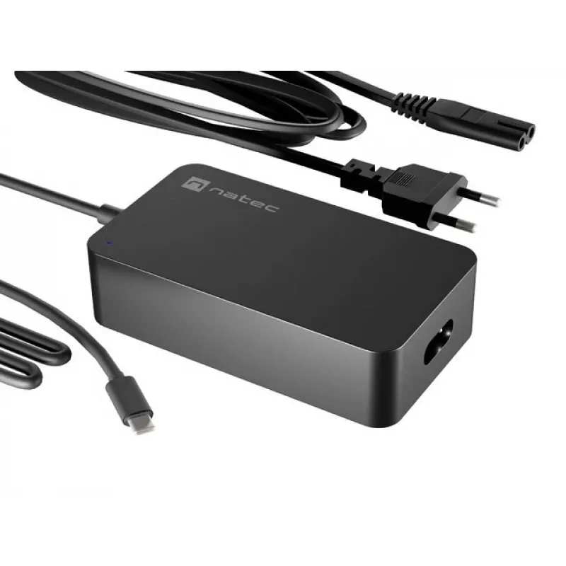 NATEC Grayling USB-C 45W virtalähde yleismalli musta