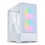 Midi Tower -PC-kotelo Lian Li LANCOOL 207 — valkoinen, läpinäkyvä paneeli, tukee ATX/MicroATX/MiniITX, ei virtalähdettä