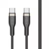 FIXED FIXDB-CC2-BK punottu USB-C/USB-C-kaapeli, 2 m, 100 W