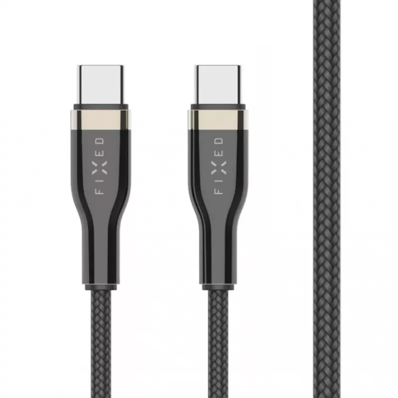 FIXED FIXDB-CC2-BK punottu USB-C/USB-C-kaapeli, 2 m, 100 W