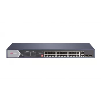 Hikvision DS-3E0528HP-E verkkokytkin hallitsematon Gigabit Ethernet (10/100/1000) PoE-tuki sininen