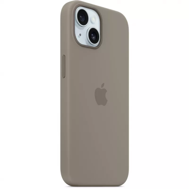 Silikonikotelo MagSafe-yhteensopiva iPhone 15 – clay