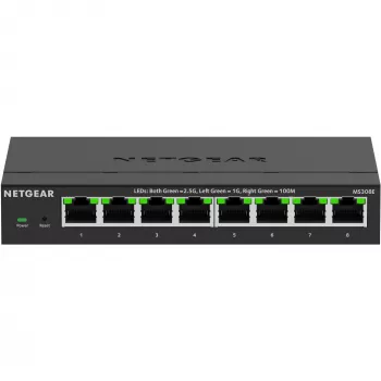 NETGEAR MS308E hallitsematon 2.5G Ethernet (100/1000/2500) musta