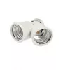 Synergy 21 LED-sovitin LED-lampuille E27->2*E27