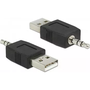 Kaapeliadapteri DeLOCK 66069 USB A - 3,5 mm musta