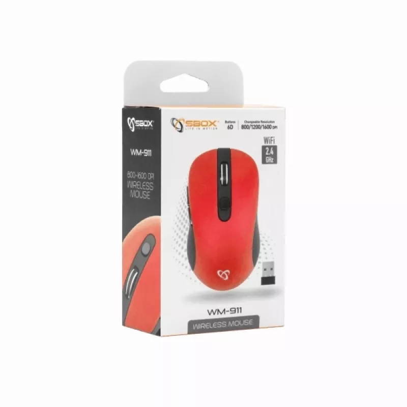 Sbox WM-911R punainen