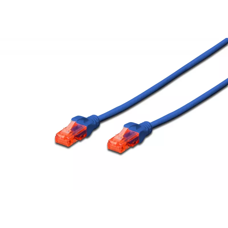 Verkkokaapeli Digitus CAT 6 U/UTP RJ-45 Cat6 0,25 m sininen