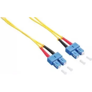 LogiLink - verkkokaapeli - SC Singlemode (M) - SC Singlemode (M) - 1 m - kuitu - duplex - 9/125 mikrometriä - OS2 - halogeeniton - keltainen