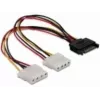SATA 15-pin - 2x 4-pin Molex liitäntä 20 cm DeLOCK 65159