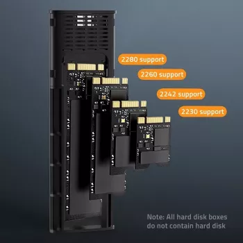 Kotelo | tasku NV2271 M.2 SSD -asemalle | SATA | NVMe | USB-C | 2TB