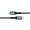 Qoltec kaapeli USB 2.0 Type-C – USB 2.0 Type-C 100W QC 3.0 PD 1 m musta