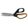 Sakset Fiskars PowerArc tehokassakset 26 cm, ergonominen kahva, leikkaa kestäviä materiaaleja