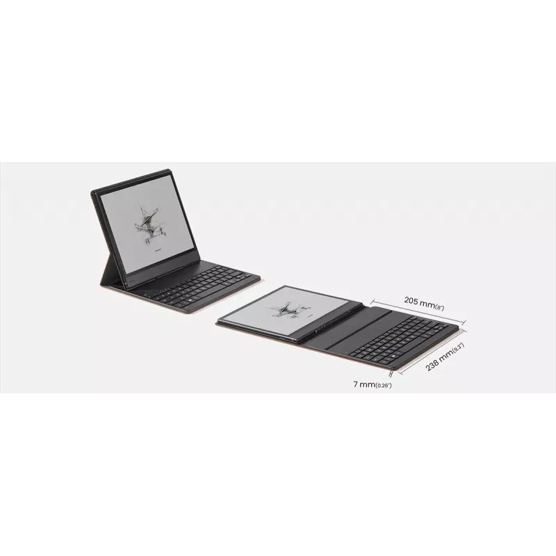 Onyx Boox Note Air 5 C magneettinen suojakotelo näppäimistöllä, ruskea, OCV0520R