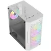 ATX AEROCOOL TRINITY MINI FRGB MICRO MINI TOWER -KOTELO LASIPANEELILLA (VALKOINEN)