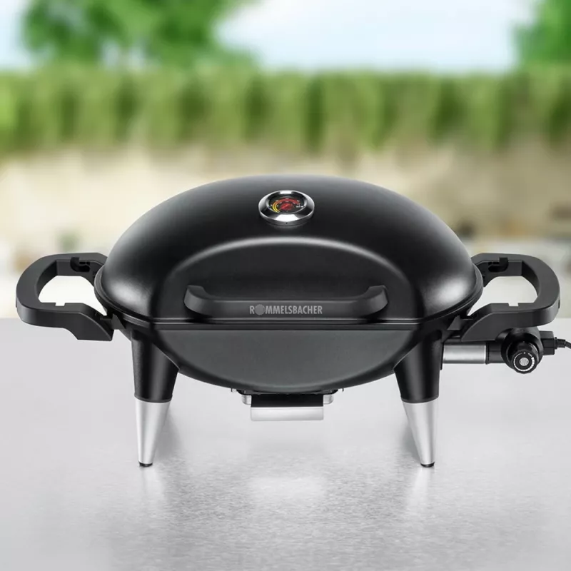 ROMMELSBACHER BBQ 4000, 2200 W, grilli, sähkö, 300 °C, pöytä, ruosteenpunainen