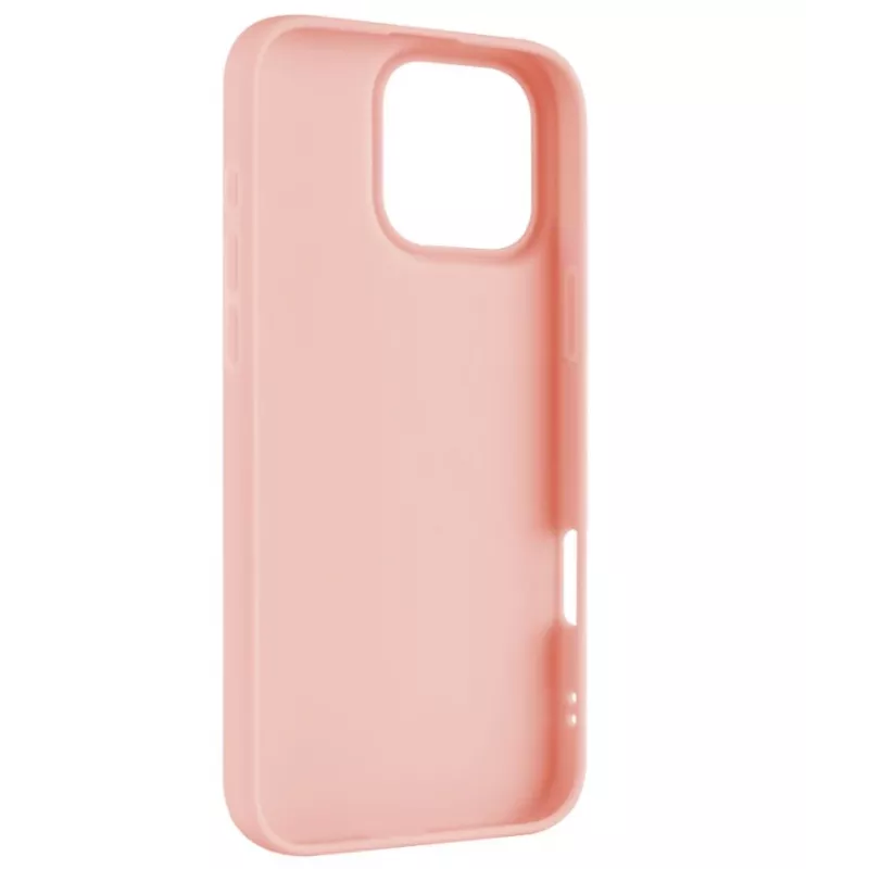 FIXED suojatakakansi Apple iPhone 16 Pro Max -puhelimeen, kumipinta, pinkki