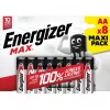 Energizer paristot Alkaline Max AA LR6, 8 kpl, ekopakkaus
