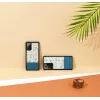 Puhelinkotelo Man and Wood Galaxy Note 20 — sininen kukka mustalla