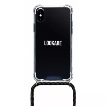 Lookabe kaulaketjupuhelinkuori iPhone X/XS:lle, kulta/musta