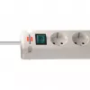 Brennenstuhl Bremounta jatkojohto, 5 pistorasiaa + 2x USB-C, 3 m, valkoinen