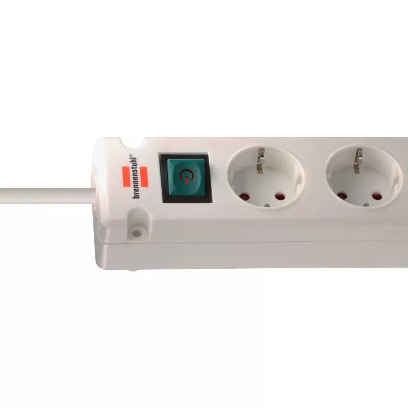 Brennenstuhl Bremounta jatkojohto, 5 pistorasiaa + 2x USB-C, 3 m, valkoinen