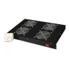 Digitus DN-19 FAN-4-HO-SW 19 tuuman kattotuuletusyksikkö, 4 tuuletinta, termostaatti, musta