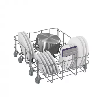 BEKO vapaasti seisova astianpesukone BDFS26120WQ, energiatehokkuusluokka E, leveys 45 cm, 6 ohjelmaa, invertterimoottori, kolmas laatikko, valkoinen