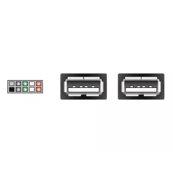 Sisäinen USB-kaapeli DeLOCK 83292 0,2 m liitin-liitin