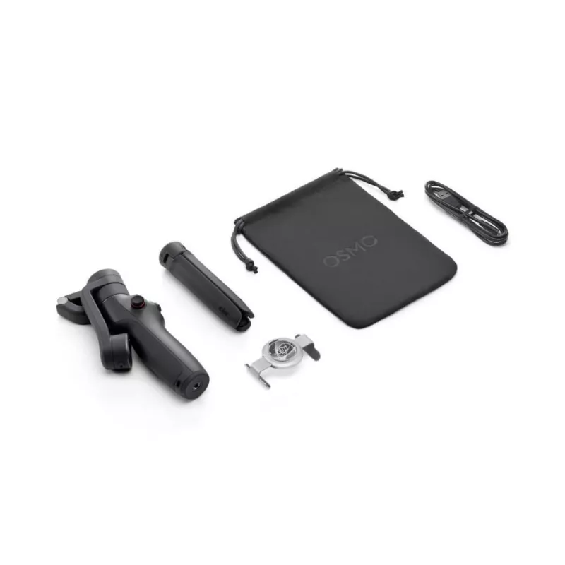 DJI Osmo Mobile 6 moottoroitu käsikäyttöinen kameran vakain, musta