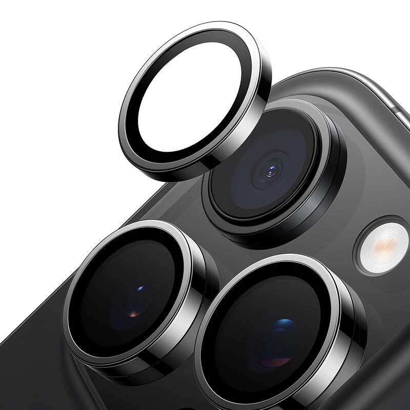 Torras kameransuojalasi iPhone 16 Pro Maxille — Lensguard, musta