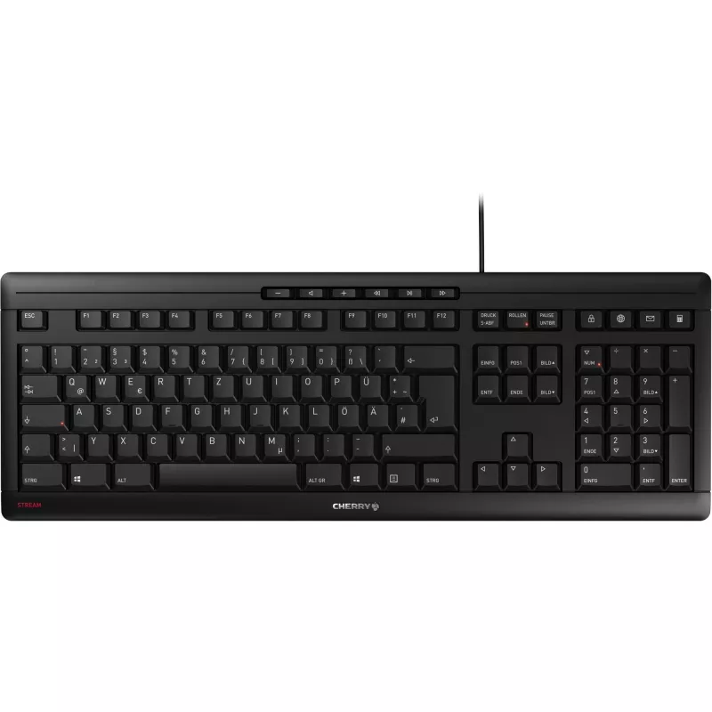 CHERRY STREAM JK-8500DE-2 toimistonäppäimistö USB QWERTZ Deutsch musta