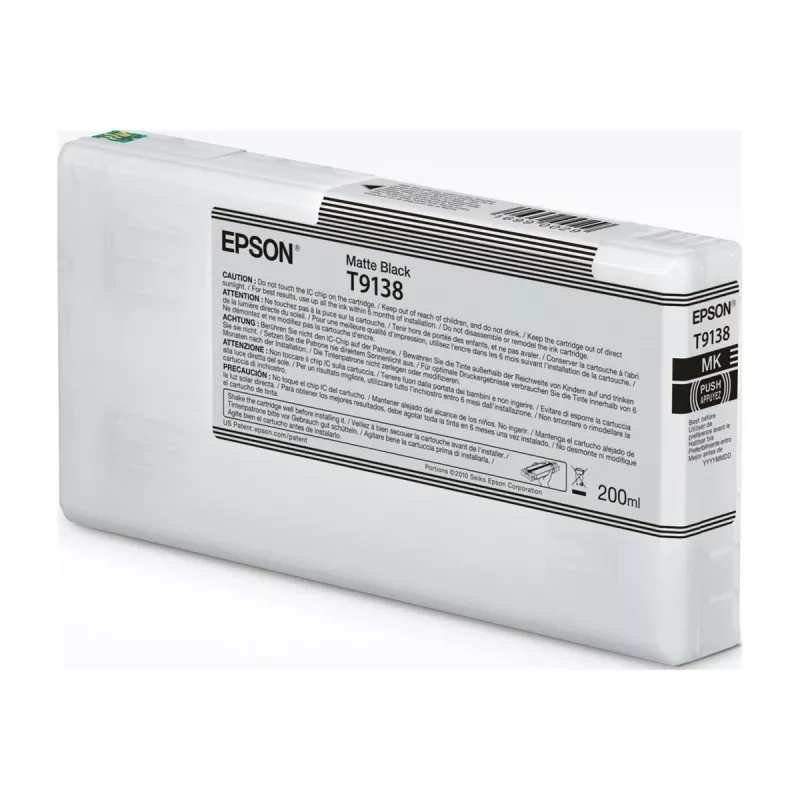 Mustekasetti Epson T9138 mattamusta 200 ml – mattamusta mustekasetti