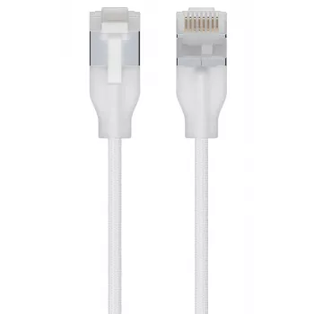 Verkkopatchkaapeli UBIQUITI UACC-CABLE-PATCH-EL-C6A-1M-W — Cat6a, 1 m, RJ-45, läpinäkyvän valkoinen