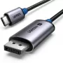 USB-C–DisplayPort-kaapeli UGREEN 1 m — USB-C (uros) – DisplayPort (uros), suorat liittimet, musta