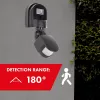 Maclean MCE25 GR seinäasennettava 180° liike- ja hämärätunnistin, max. 1200W, harmaa