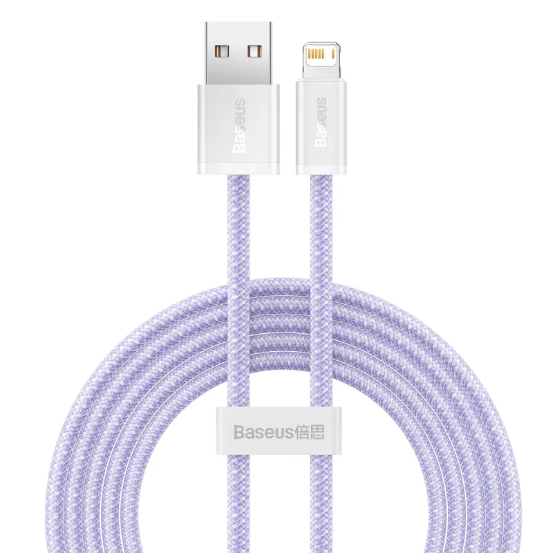Baseus Dynamic kaapeli USB–Lightning, 2,4 A, 2 m (violetti)