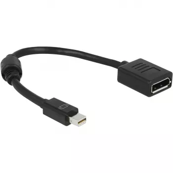 DisplayPort-kaapeli DeLOCK 65554 Mini DisplayPort 0,21 m musta