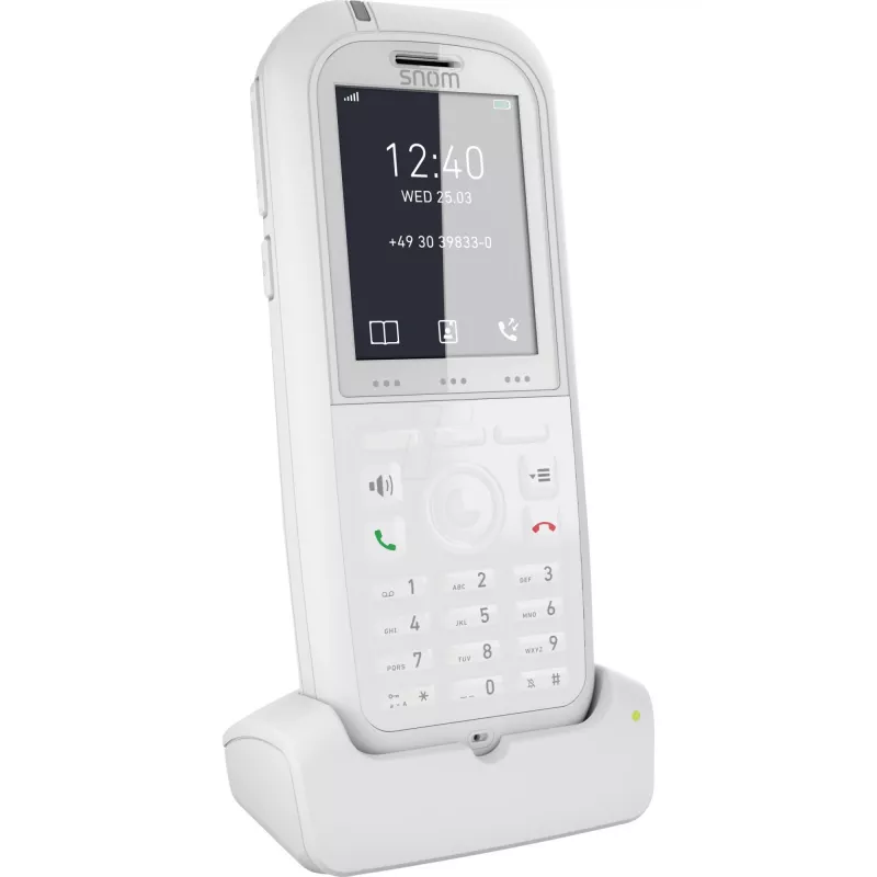Snom M90 DECT-puhelinluuri numeronäytöllä Valkoinen
